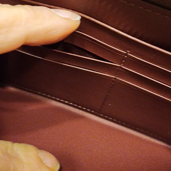 Coach Signature Canvas Zip Wallet in Brown - Picture 16 of 16